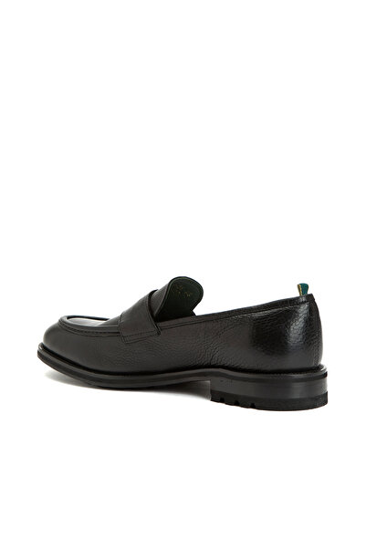 George Hogg Siyah Erkek Deri Loafer