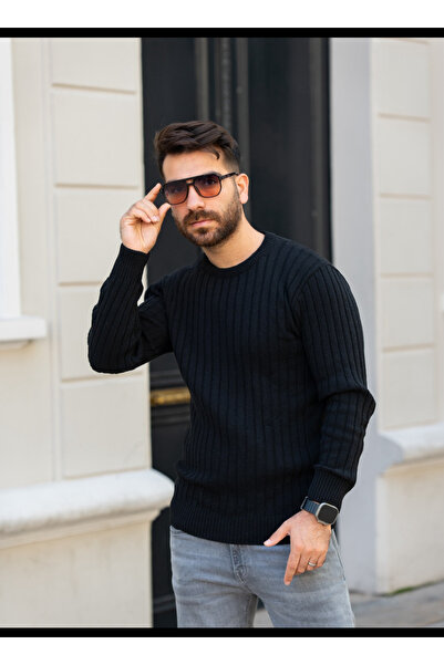 INFİVENTO Bisiklet Yaka Triko T-shirt Kazak