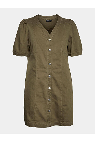 Veromoda Curve Γυναικείο Φόρεμα Vero Moda Curve 10302450 Πράσινο