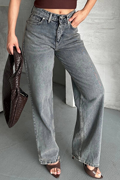 Işıltı kidss Palazzo Whiskers Snow Wash Ice Blue Jeans Trousers D2008