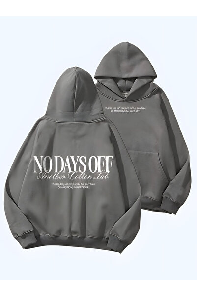 LAYORA Unisex Letter Printed Long Sleeve Hooded Sweatshirt,