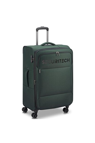 Delsey Securitech Vanguard 4 Wheel Soft Trolley, 70 cm, Khaki