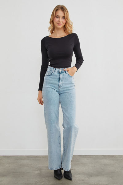 Fulla Moda Basic Boat Neck Modal Bodysuit