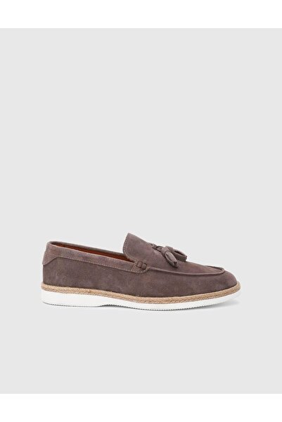 İLVİ Caistor Genuine Suede Mink Men's Loafer