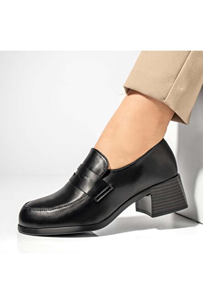 Modlet.ro Women's black block heel pumps MOD13008