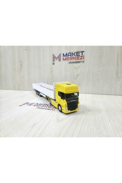 WELLY 25 cm uzunlukta 1/64 SCANIA sal DORSELİ TIR MAKETİ (firma ismi yazılabi...
