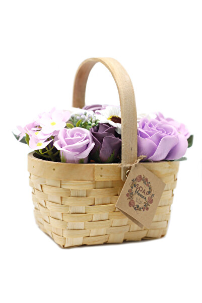 XTERRA COȘULEȚ DIN RĂCHITĂ CU FLORI DIN SĂPUN | PENTRU FELICITĂRI