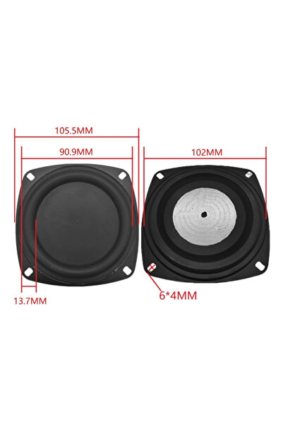 Choice1 مكبر صوت عالمي فائق الجهير مقاس 4 بوصات من XIKCU مزود بمضخم صوت جهير سلبي مقاس 2/3/4 بوصة بتردد منخفض