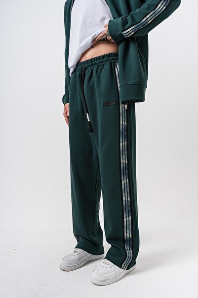 Respire Ανδρικό χειμερινό φαρδύ παντελόνι με σκούρες ρίγες και λεπτομέρειες Nefti