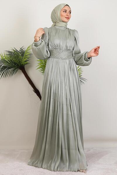 GİYZAMİLA فستان سهرة نارين يوريو بالنعناع