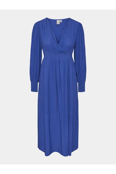 YAS Γυναικείο Καλοκαιρινό Φόρεμα 26027889 Μπλε