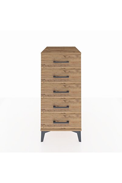 Dienni Kronos Komodin 5 Çekmeceli 44x59x96 Çam-Çam