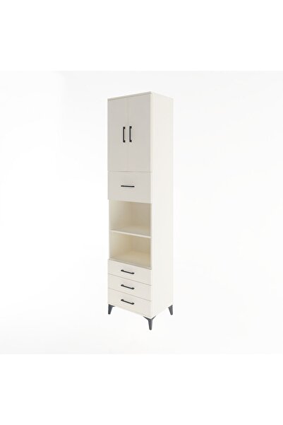 Dienni Hyperion Dolap 4 Raflı 4 Çekmeceli 2 Kapaklı 60x44x243 Aytaşı-Aytaşı