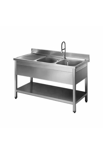 A.E حوض مزدوج – ستانلس ستيل