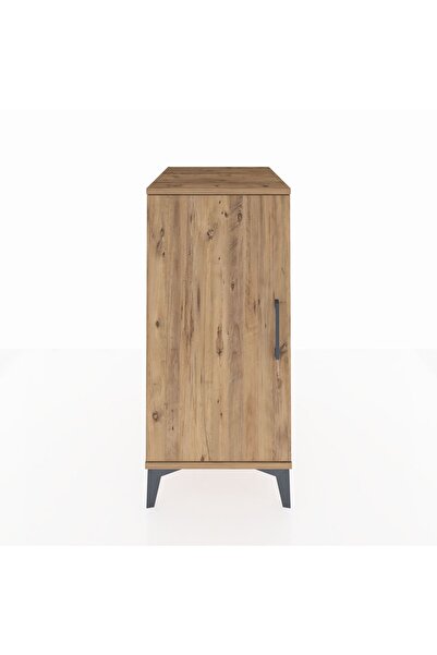 Dienni Kronos Komodin 2 Raflı Tek Kapaklı 44x59x96 Çam-Çam
