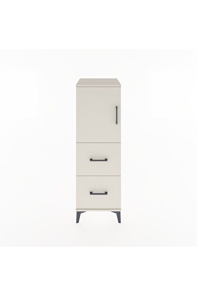 Dienni Hyperion Dolap 2 Raflı 2 Çekmeceli Tek Kapaklı 44x44x134 Aytaşı-Aytaşı