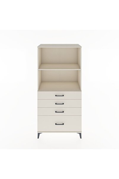 Dienni Hyperion Dolap 2 Raflı 4 Çekmeceli 88x44x182 Aytaşı-Aytaşı
