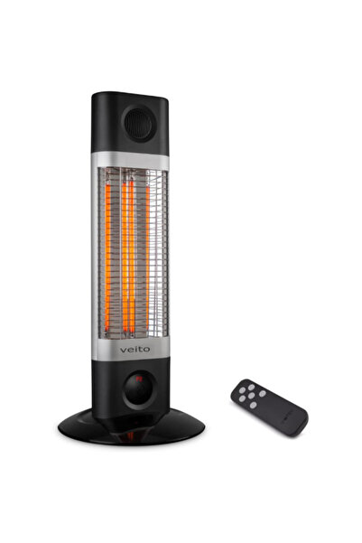Veito سخان سياه قائم بذاته يعمل بالأشعة تحت الحمراء بقوة 1200 واط