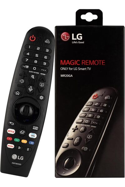 LG جهاز التحكم عن بعد السحري الأصلي، يعمل مع العديد من الموديلات، ومفاتيح التشغيل السريع لـ Netflix وPrime Video، وGoogle