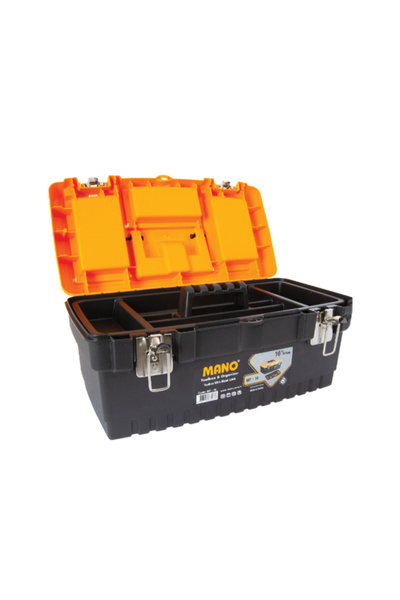 MANO Plastic Tool Box with Metal Latch 16inch