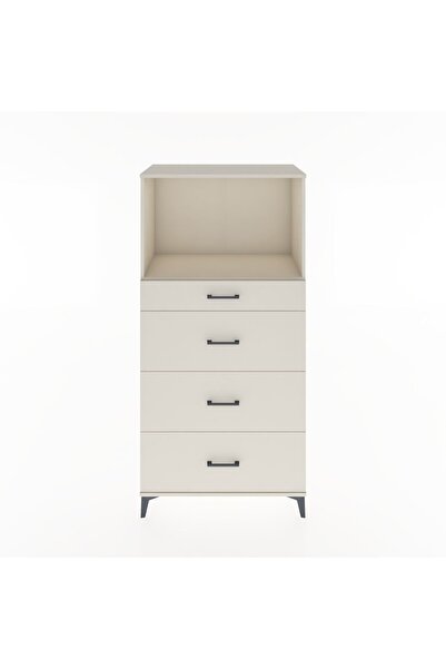 Dienni Hyperion Dolap Tek Raflı 4 Çekmeceli 88x44x182 Aytaşı-Aytaşı