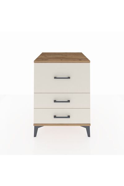 Dienni Kronos Komodin 3 Çekmeceli 60x59x80 Çam-Aytaşı