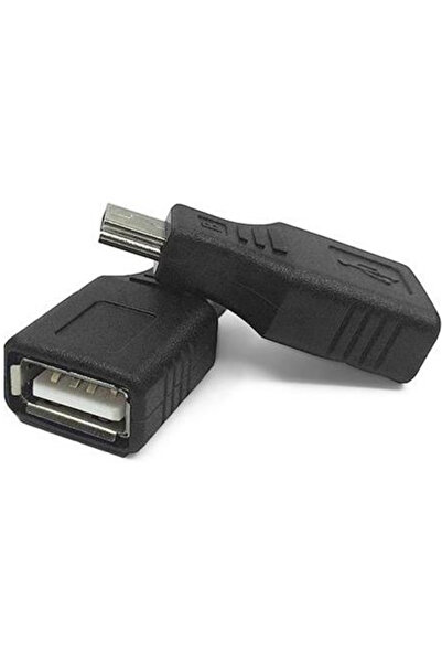 Alfais 4883 Usb Dişi Mini Usb Erkek 5 Pin Çevirici Dönüştürücü Adaptör