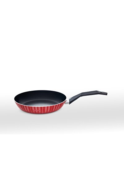 Saif Plus Teflon Frying Pan 32 cm – Red Large Size Non-Stick Design for Fast ...