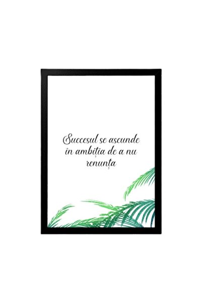 OEM Pictură decorativă cu mesaj motivațional: „Succesul se ascunde în ambiția...