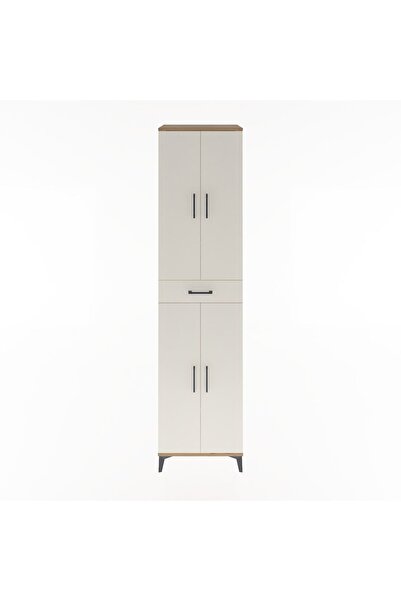 Dienni Hyperion Dolap 5 Raflı Tek Çekmeceli 4 Kapaklı 60x44x243 Çam-Aytaşı
