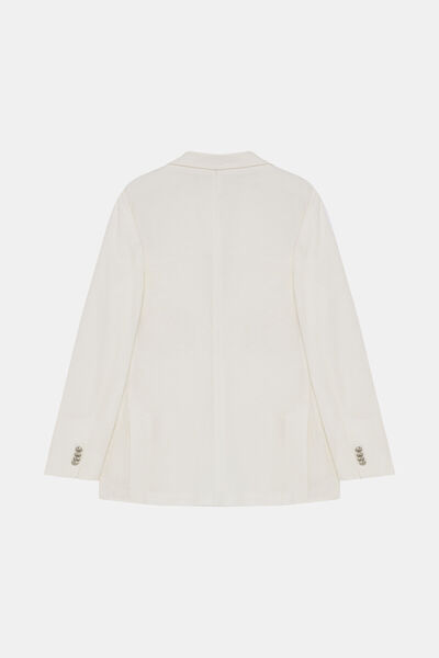 W Collection White Buttoned Jacket