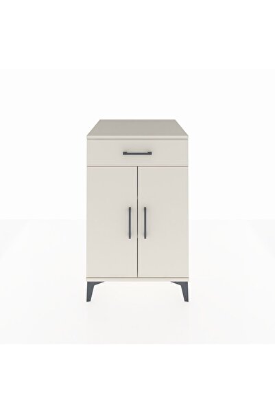 Dienni Kronos Komodin 2 Raflı Tek Çekmeceli 2 Kapaklı 60x59x96 Aytaşı-Aytaşı