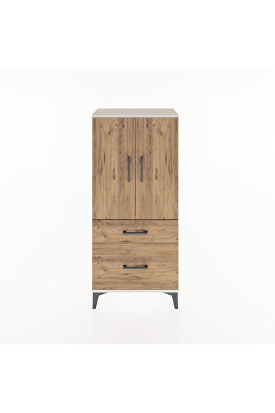 Dienni Hyperion Dolap 2 Raflı 2 Çekmeceli 2 Kapaklı 60x44x134 Aytaşı-Çam