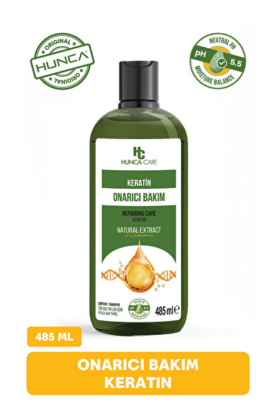Hunca Care Keratin Complex Şampuan, Besleyici Ve Onarıcı , Tüm Saç Tipleri Iç...