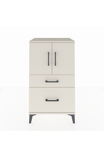 Dienni Hyperion Komodin 2 Raflı 2 Çekmeceli 2 Kapaklı 60x44x106 Aytaşı-Aytaşı