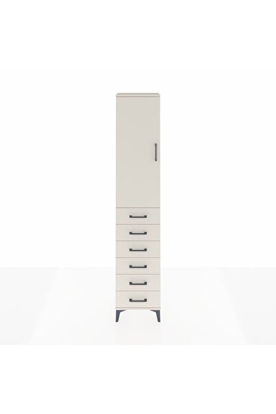 Dienni Arges Dolap 2 Raflı 6 Çekmeceli Tek Askılı 44x30x221 Aytaşı-Aytaşı