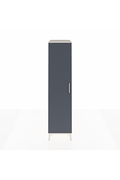 Dienni Kronos Dolap 4 Raflı Tek Kapaklı 44x59x182 Aytaşı-Antrasit