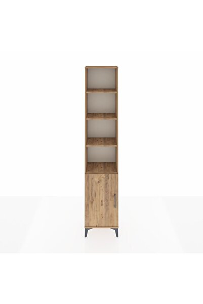 Dienni Arges Dolap 5 Raflı Tek Kapaklı 44x30x221 Çam-Çam