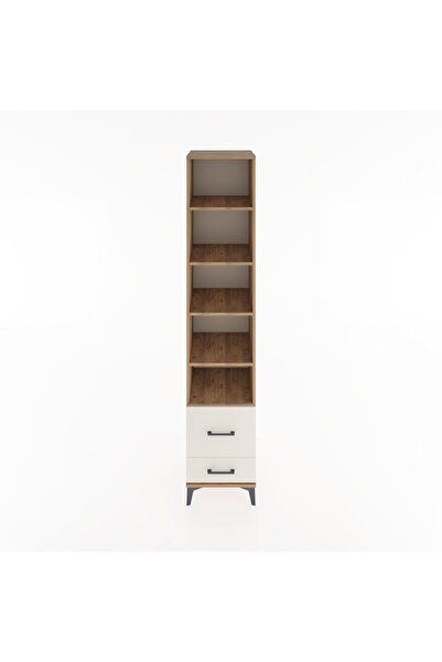 Dienni Hyperion Dolap 5 Raflı 2 Çekmeceli 44x44x221 Çam-Aytaşı
