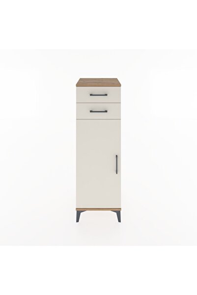 Dienni Hyperion Dolap 2 Raflı 2 Çekmeceli Tek Kapaklı 44x44x134 Çam-Aytaşı