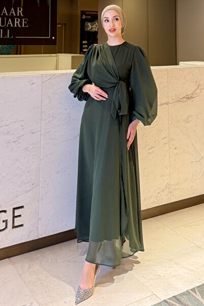 Tesettür Diyarı Sultan Model Yandan Bağlamalı Abiye