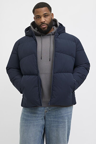 Jack & Jones Plus Size Hooded Puffer Jacket - Global
