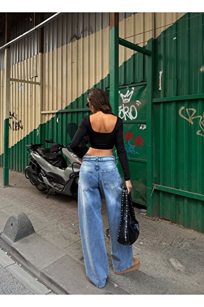 Touz Moda Y2K Street Style Loose Waist Lace-Up Unisex Pants