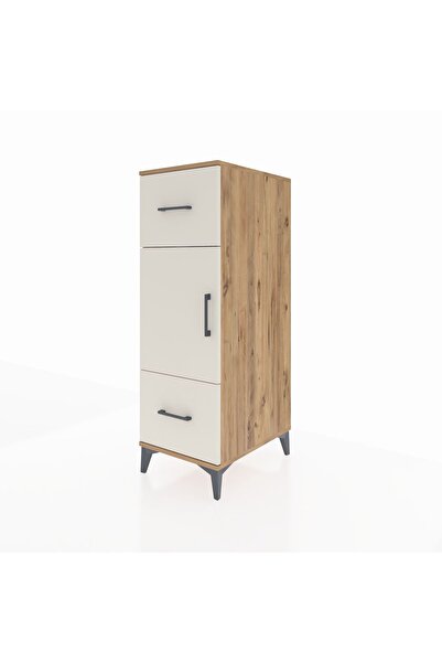 Dienni Kronos Dolap 2 Raflı 2 Çekmeceli Tek Kapaklı 44x59x134 Çam-Aytaşı