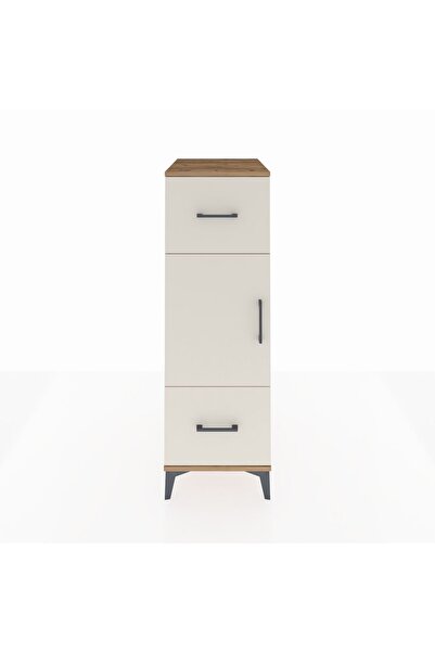 Dienni Kronos Dolap 2 Raflı 2 Çekmeceli Tek Kapaklı 44x59x134 Çam-Aytaşı