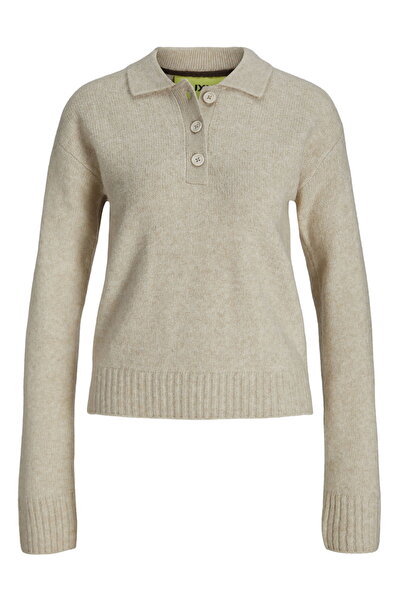 Jack & Jones Women's Long Sleeve Polo Knitwear - Catalina