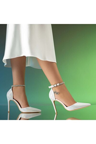 Modlet.ro Stiletto argintii strălucitori pentru femei cu detalii metalice MOD...