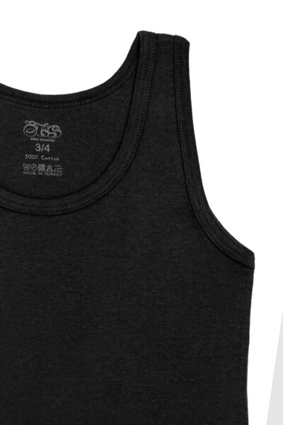Öts Boy's Ribbed Tank Top (100% Cotton)