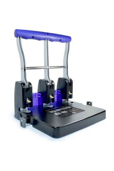 Rapesco Perforator P3100 cu 3 găuri, 100 de coli, negru