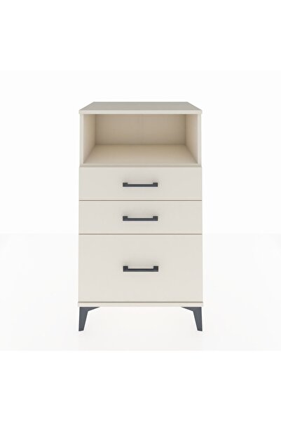 Dienni Hyperion Komodin Tek Raflı 3 Çekmeceli 60x44x106 Aytaşı-Aytaşı